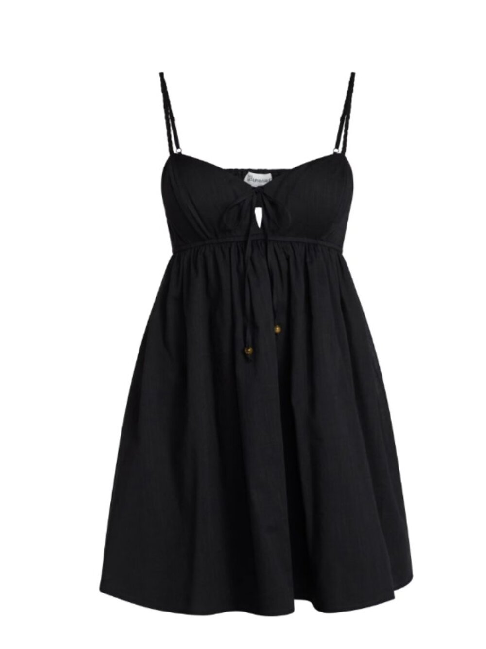 No Boundaries Cami A-Line Mini Dress Black Soot (XXS)